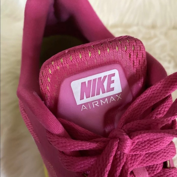 Nike Air Max Pink Yellow Running US Shoes Size 10 - Picture 5 of 8
